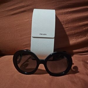 Prada Women's Glasses Round Baroque Swirl